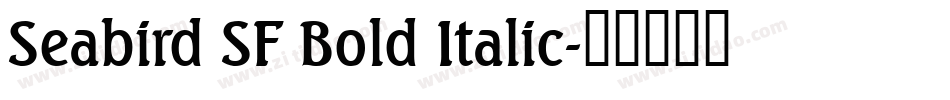 Seabird SF Bold Italic字体转换